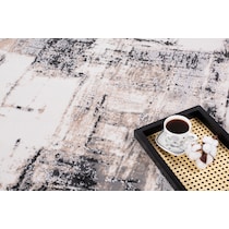 santi brown cream black area rug  x    