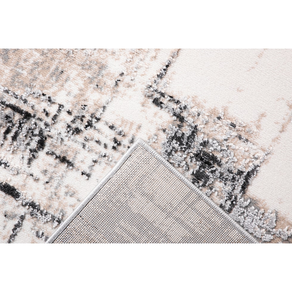 santi brown cream black area rug  x    