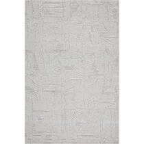 santorini white area rug  x    