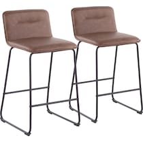 santos black espresso counter height stool   