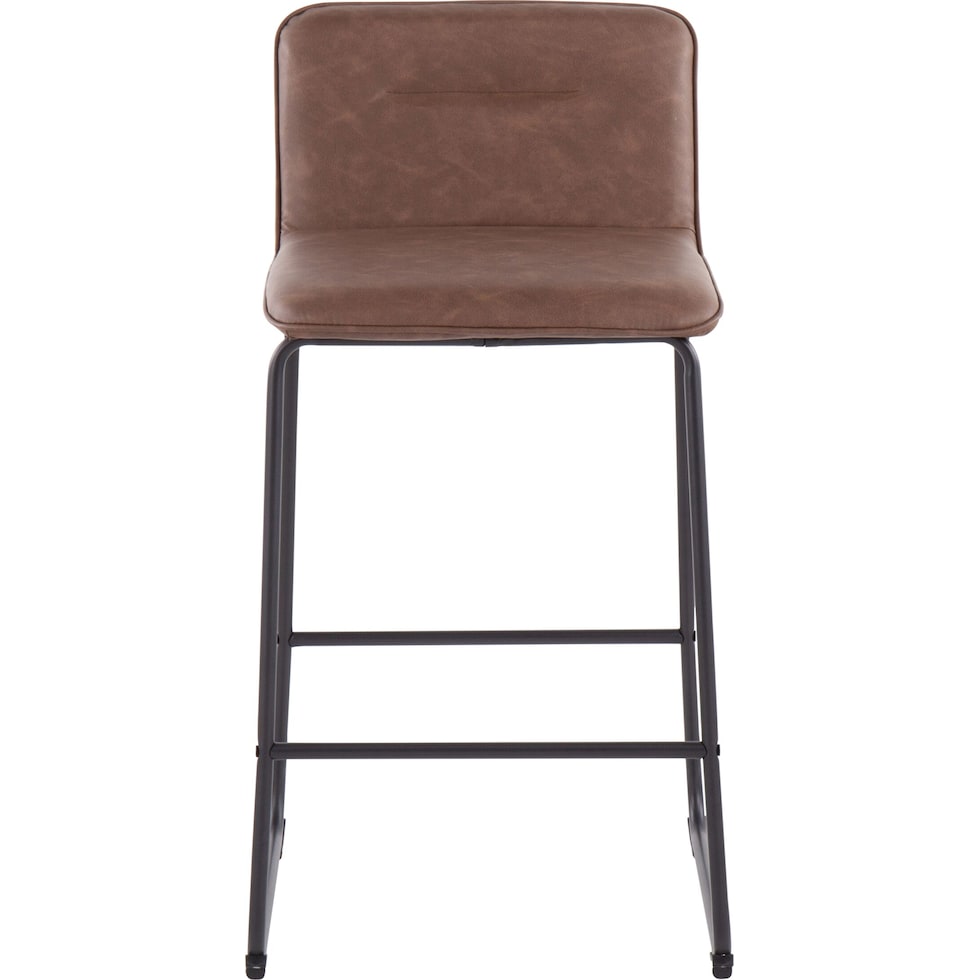 santos black espresso counter height stool   