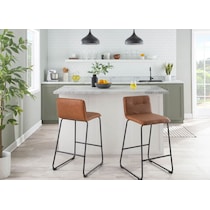 santos dark brown counter height stool   