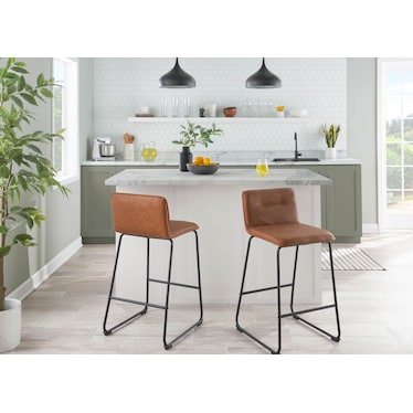 Santos Set of 2 Counter-Height Stools