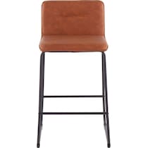 santos dark brown counter height stool   