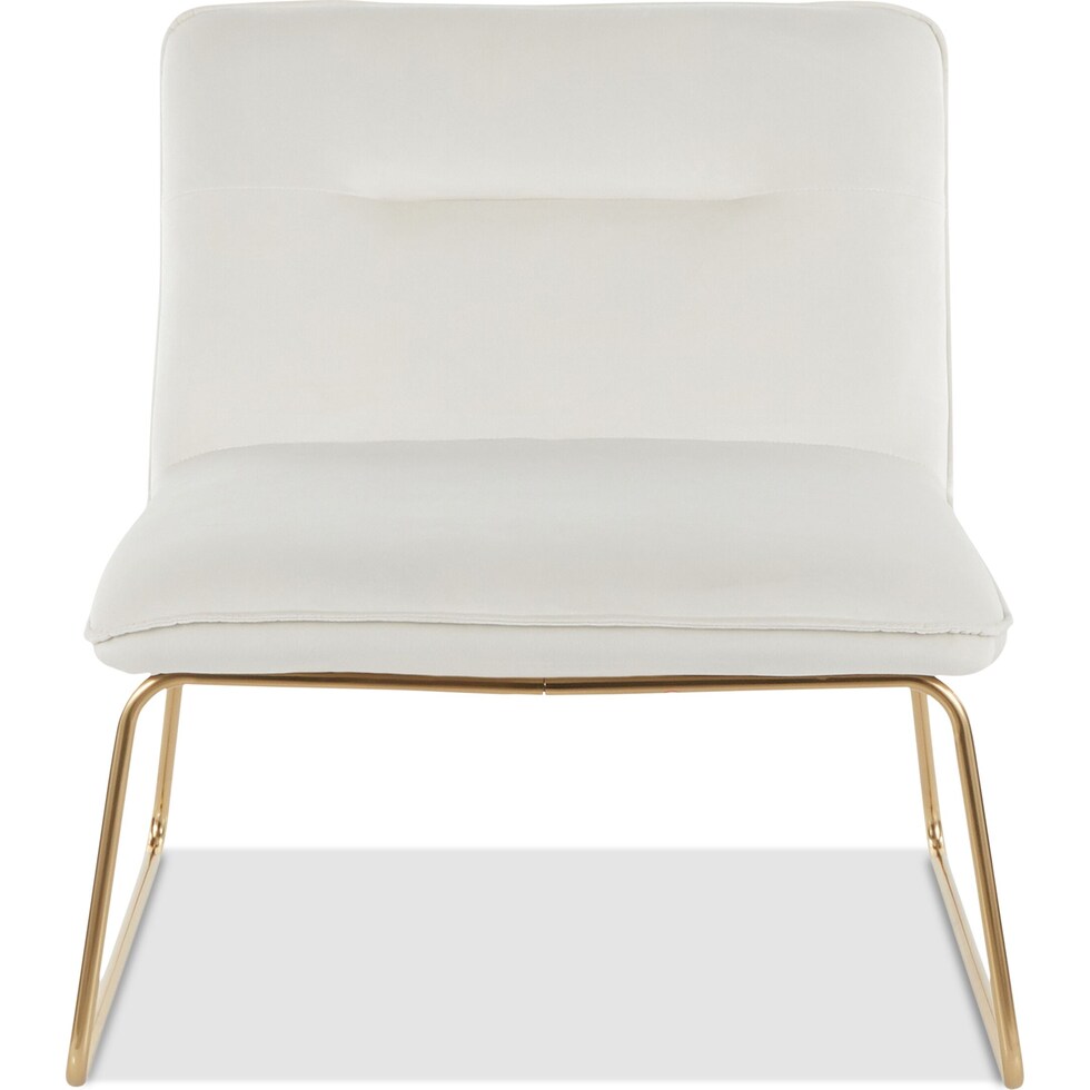 santos white accent chair   