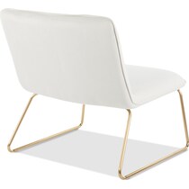 santos white accent chair   