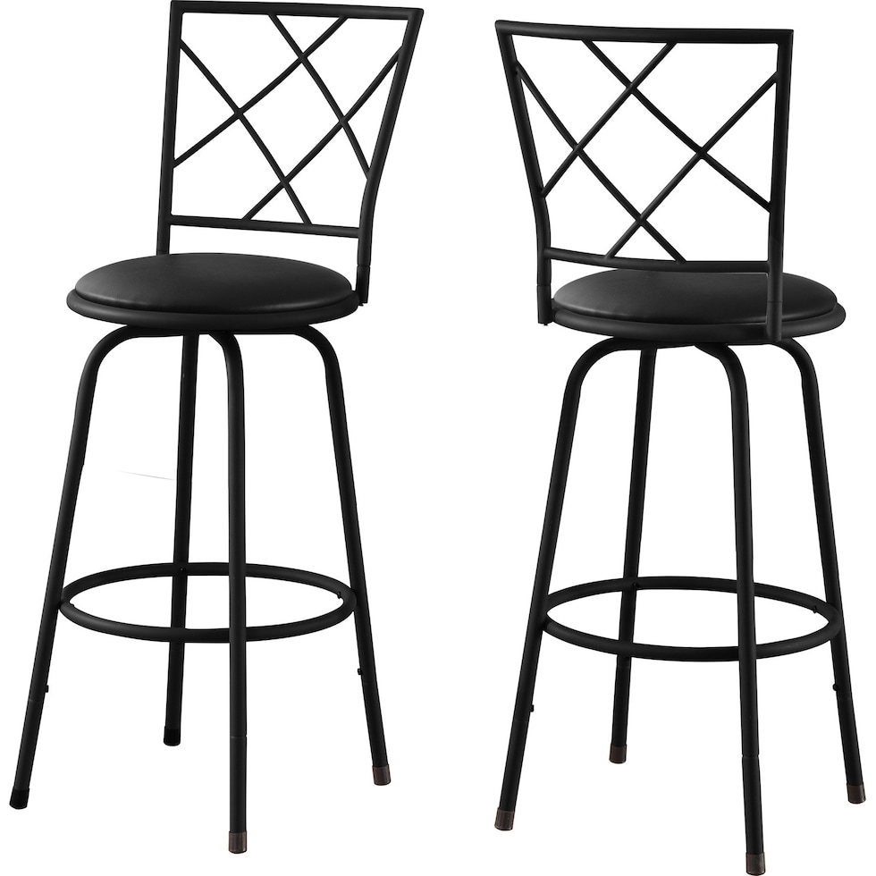 sara black bar stool   