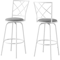 sara white gray bar stool   