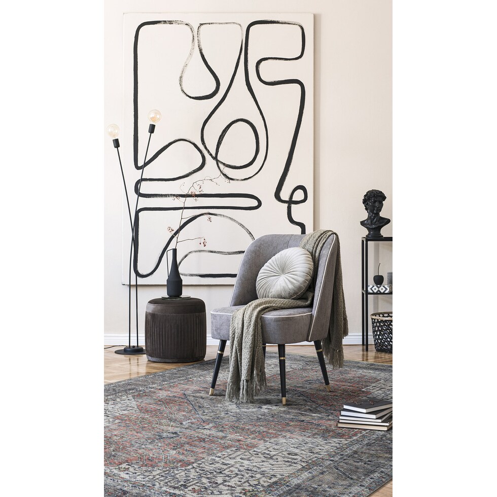 sarafina multicolor area rug  x    