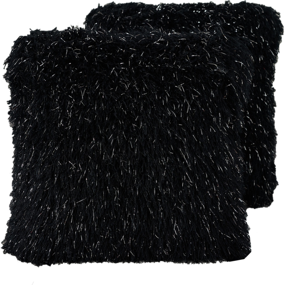 sarezzo black  pc accent pillows   