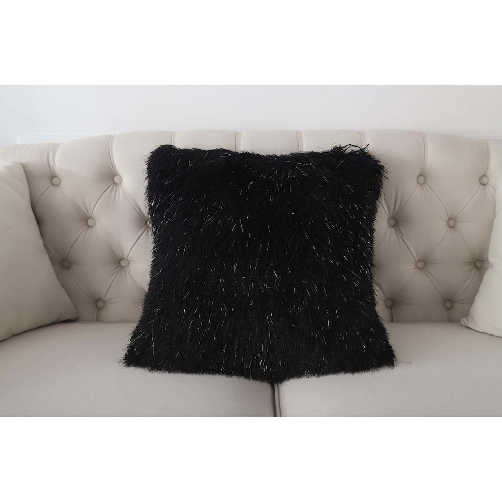 sarezzo black  pc accent pillows   