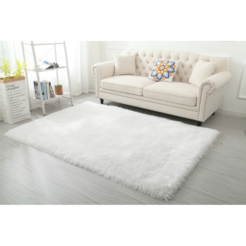sarezzo white area rug  x    