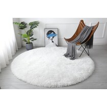 sarezzo white area rug  round   