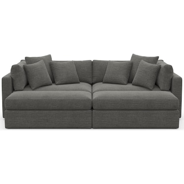 Sasha Foam Comfort Sectional - Curious Charcoal