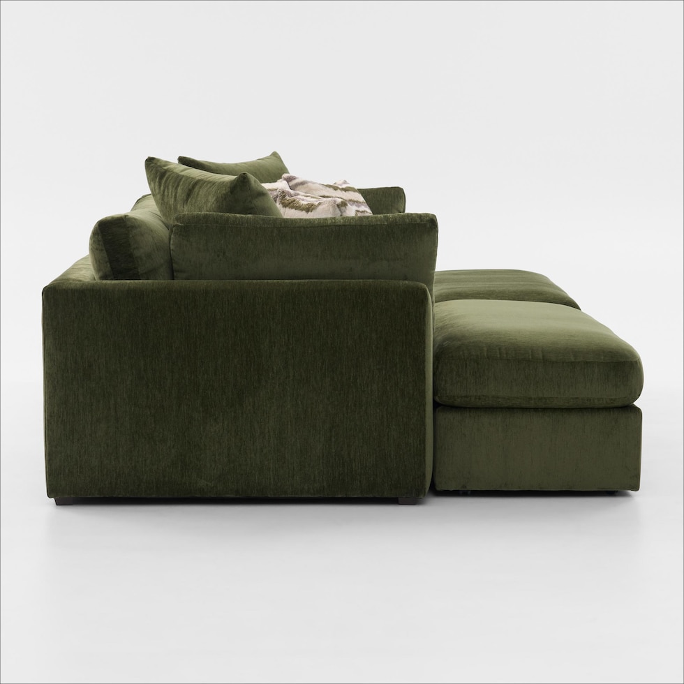 sasha green sectional   