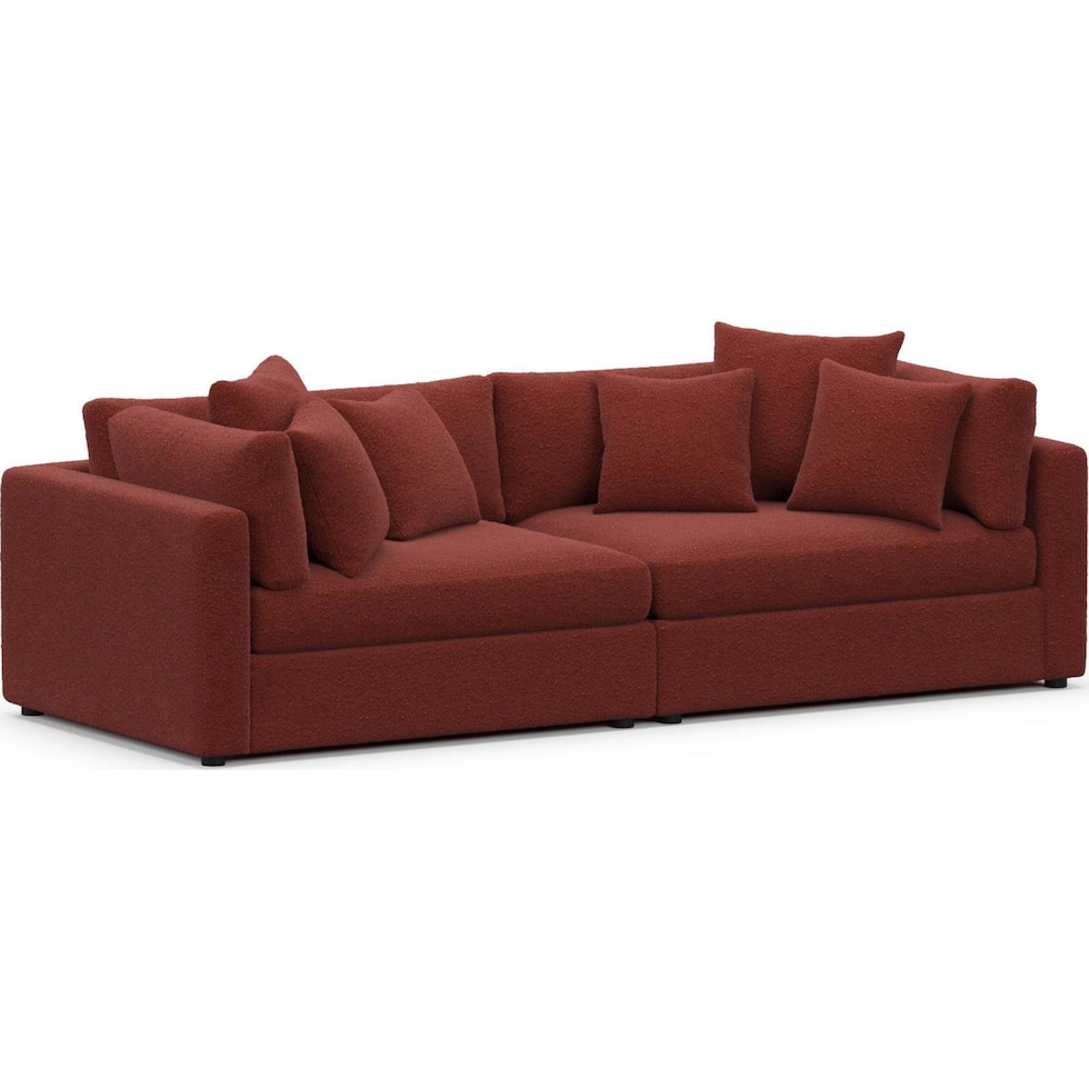 sasha red sofa   