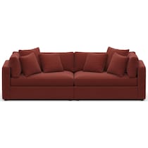 sasha red sofa   