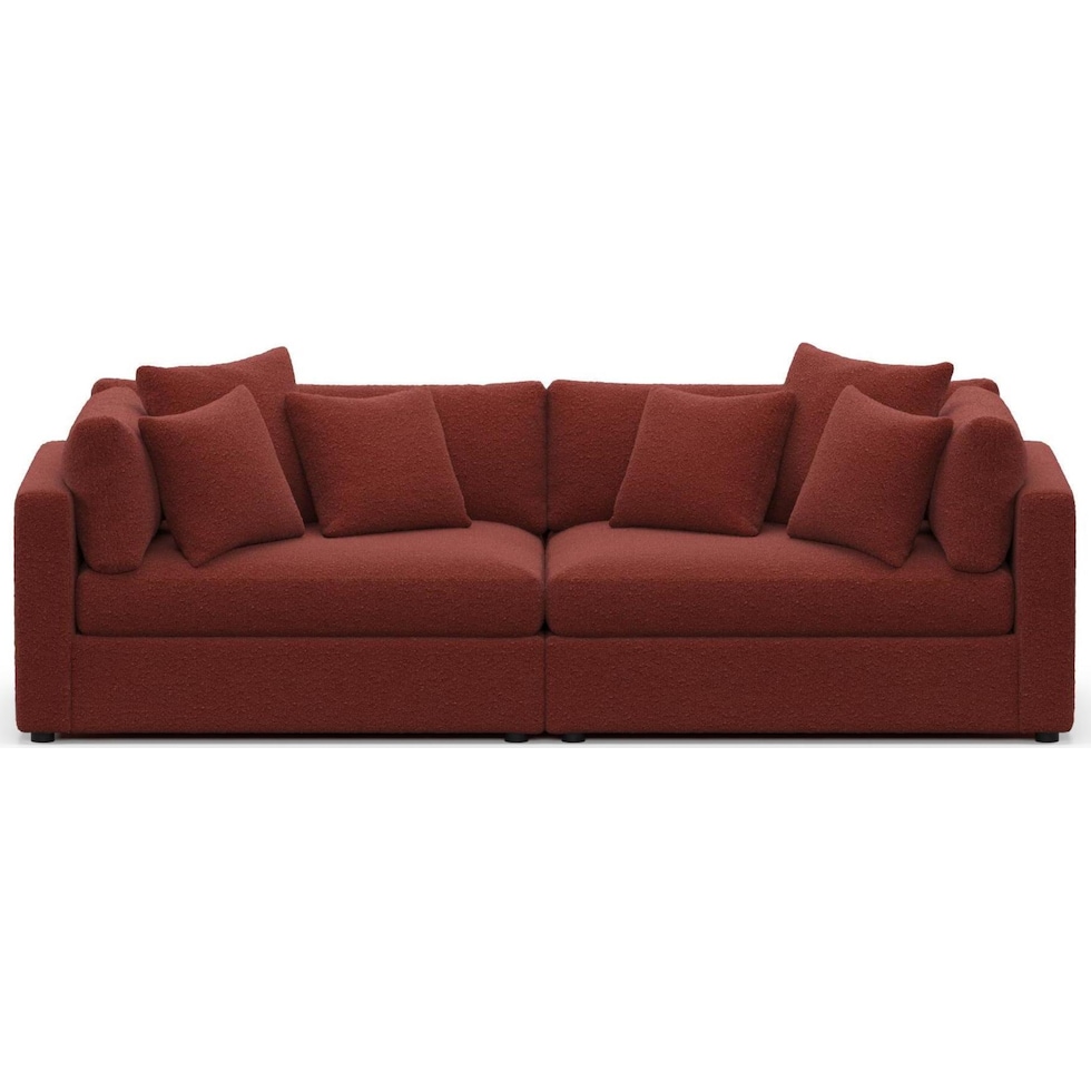 sasha red sofa   