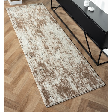 Saterlee Area Rug - Cream/Brown