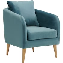 satterlee blue accent chair   