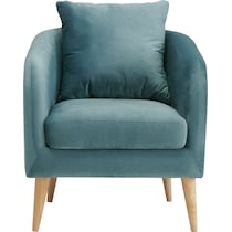satterlee blue accent chair   