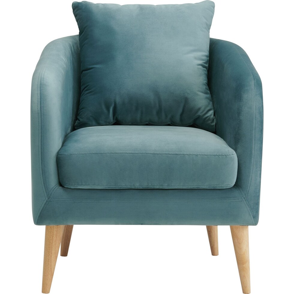 satterlee blue accent chair   