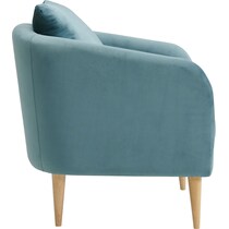 satterlee blue accent chair   