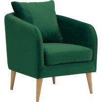 satterlee green accent chair   