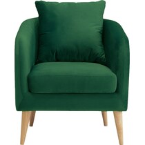 satterlee green accent chair   