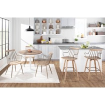 saul white dining chair   