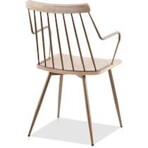 saul white dining chair   