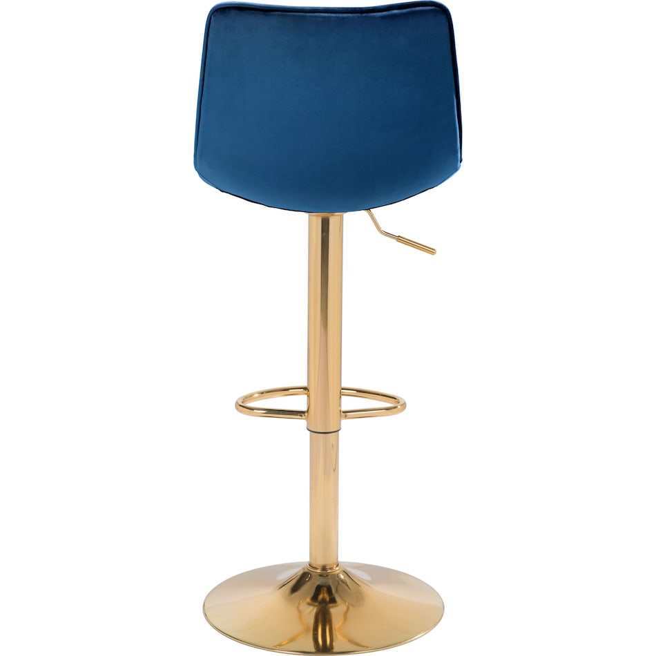 sawyer blue gold bar stool   