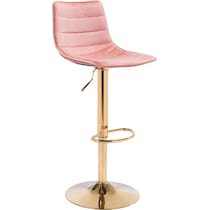 sawyer pink gold bar stool   