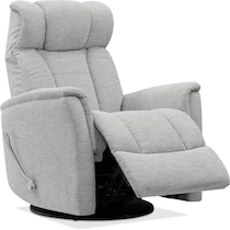 saxton gray swivel chair   