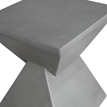 scala gray end table   