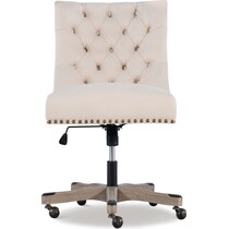 scarlett light brown office chair   