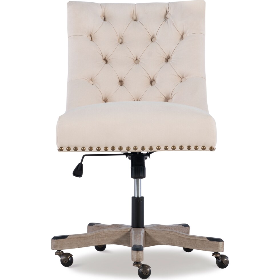 scarlett light brown office chair   