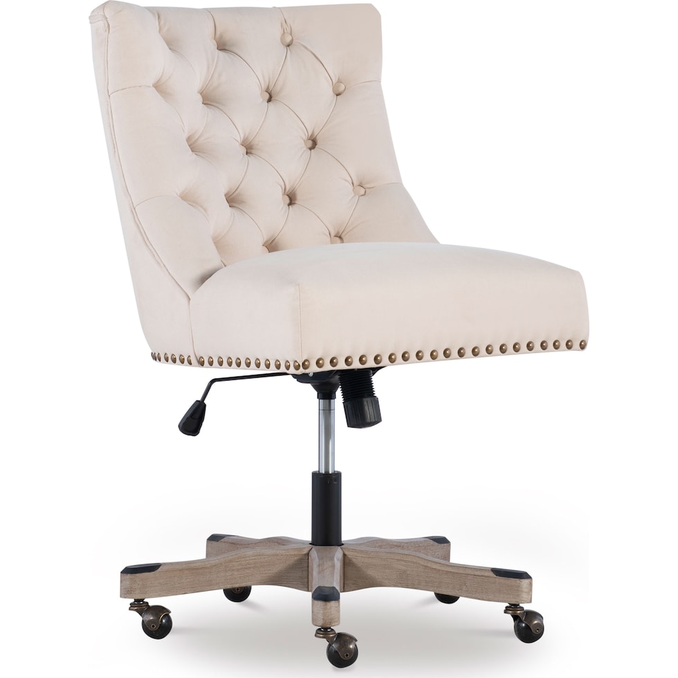 scarlett light brown office chair   