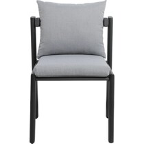 scottsdale gray outdoor dining chair   