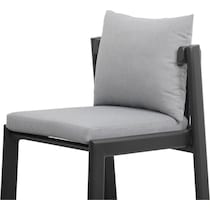 scottsdale gray outdoor dining chair   