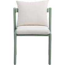 scottsdale green cream outdoor dining chair   