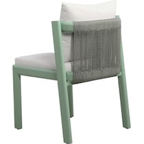 scottsdale green cream outdoor dining chair   