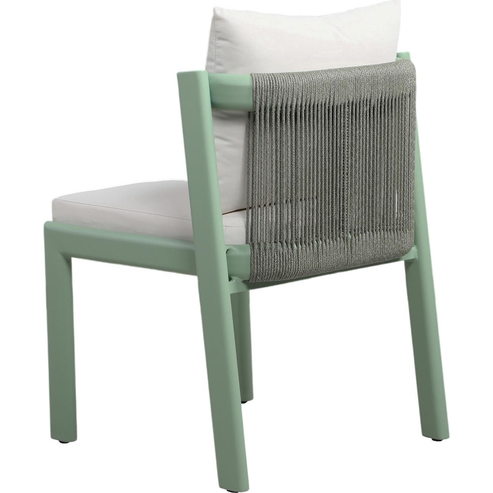 scottsdale green cream outdoor dining chair   