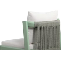 scottsdale green cream outdoor dining chair   