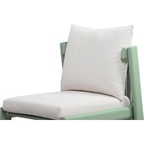 scottsdale green cream outdoor dining chair   