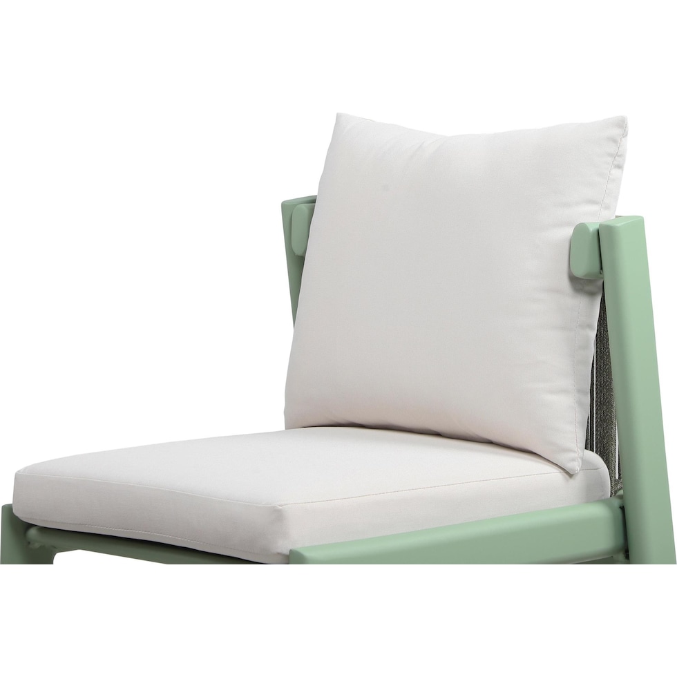 scottsdale green cream outdoor dining chair   