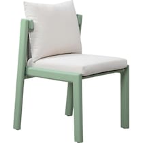 scottsdale green cream outdoor dining chair   