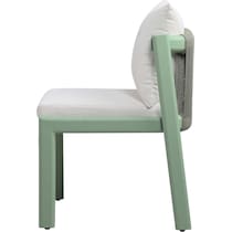 scottsdale green cream outdoor dining chair   
