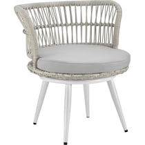 scottsdale off white gray outdoor chair set   