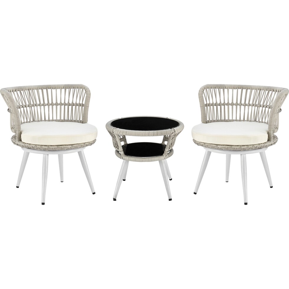 scottsdale white outdoor chair set   